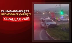 Kahramanmaraş'ta Trafik Kazası: İki Otomobil Çarpıştı, 2 Kişi Yaralandı