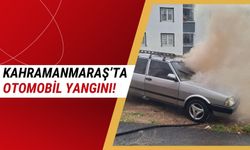 Kahramanmaraş'ta Park Halindeki Otomobilde Yangın Çıktı