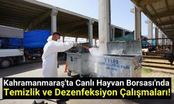 Kahramanmaraş Büyükşehir'den Kurbanlık Alanlarında Dezenfeksiyon ve Temizlik