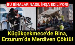 Erzurum'da Bir Apartmanın Merdivenleri Kendiliğinden Çöktü!