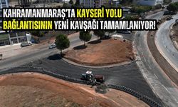 Kahramanmaraş'ta Kayseri Yolu Bağlantı Kavşağında Asfalt Çalışmaları Başladı
