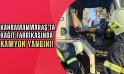 Kahramanmaraş'ta Fabrikada Yangın Paniği: Kamyon Alevlere Teslim Oldu!