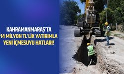 Kahramanmaraş'ta Yeni İçmesuyu Hatlarıyla 8 Mahallenin Su Sorunu Çözülecek