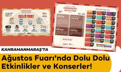 Kahramanmaraş'ta 22 Gün Sürecek Ağustos Fuarının Etkinlik Takvimi Yayınlandı!