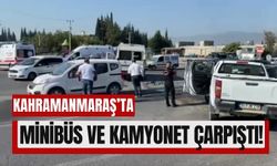 Kahramanmaraş'ta Minibüsün Kamyonetle Çarpıştığı Kazada 6 Yaralı!