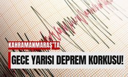 Kahramanmaraş Nurhak'ta Gece Yarısı 3.5 Büyüklüğünde Deprem!