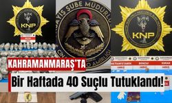 Kahramanmaraş Polisinden Uyuşturucu ve Hırsızlığa Darbe: 40 Tutuklama