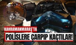 Kahramanmaraş'ta Yunus Polislerine Çarpan Araç Kaçtı!