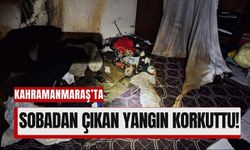 Kahramanmaraş'ta Sobadan Çıkan Kıvılcım Yangına Neden Oldu!