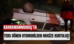 Kahramanmaraş'ta Korkutan Kaza: Otomobil Ters Döndü, Sürücü Yaralı!