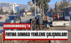 Kahramanmaraş’ta 95 Km Hıza Ulaşan Fırtınanın Tahribatı Gideriliyor!