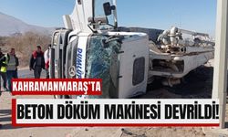 Kahramanmaraş'ta Korkutan Kaza: Beton Döküm Makinesi ve Otomobil Çarpıştı!