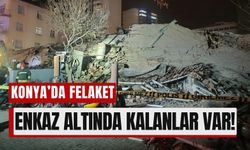 Konya’da 3 Katlı Bina Çöktü: 5 Kişi Enkaz Altında!