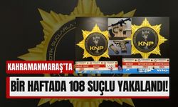 Uyuşturucu, Hırsızlık ve Ruhsatsız Silah! Kahramanmaraş’ta 68 Kişi Tutuklandı