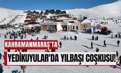 Kahramanmaraş'ta Yedikuyular Kayak Merkezi'nde Yılbaşı Yoğunluğu