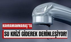 Kahramanmaraş'ta Su Krizi Uyarısı: Şehirde 23 Günlük Su Rezervi Kaldı!