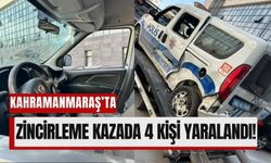 Kahramanmaraş'ta Zincirleme Kazada Motosiklet, Otomobil ve Polis Aracı Çarpıştı!