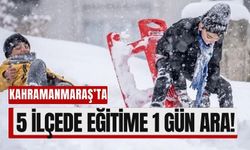 Kahramanmaraş’ta Kar Tatili! 5 İlçede Okullar Kapandı!