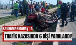 Kahramanmaraş’ta Trafik Kazası: Araçlar Hurdaya Döndü, 6 Yaralı