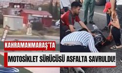 Kahramanmaraş'ta Motosiklet Yola Savruldu, Sürücü Ağır Yaralı!