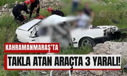 Kahramanmaraş’ta Araç Ters Döndü, Yaralılar Kurtarıldı!