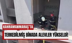 Kahramanmaraş’ta Ağır Hasarlı Binanın 5. Katında Yangın!
