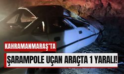 Kahramanmaraş'ta Otomobil Şarampole Uçtu, Sürücü Ölümden Döndü!