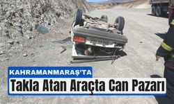 Kahramanmaraş’ta Otomobil Rampada Takla Attı, 2 Kişi Yaralandı