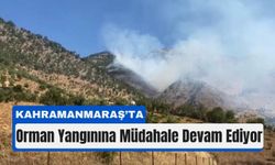 Kahramanmaraş’ta Ormanda Alevlerle Zorlu Mücadele Devam Ediyor!