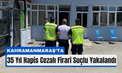 Kahramanmaraş’ta 35 Yıl Cezalı Hükümlü Yakalandı!