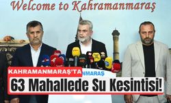 Kahramanmaraş'ta Su Krizi 20 Gün İçinde Çözülüyor!