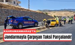 Kahramanmaraş’ta Jandarma Aracına Taksi Çarptı: 3 Yaralı
