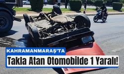 Kahramanmaraş’ta Feci Kaza: Otomobil Takla Atarak Durabildi!