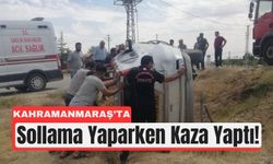 Kahramanmaraş’ta Yanlış Sollama Yapan Cip Takla Attı