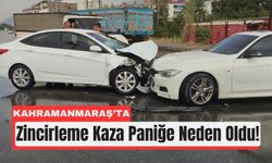 Kahramanmaraş’ta Üç Araç Birbirine Girdi, 1 Yaralı