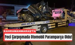 Kahramanmaraş’ta Otomobil Park Halindeki Araca Çarptı