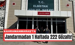 Kahramanmaraş'ta 222 Şüpheli Adalete Teslim Edildi!