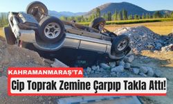 Kahramanmaraş'ta Takla Atan Cipte Sıkışan 2 Kişi Kurtarıldı!