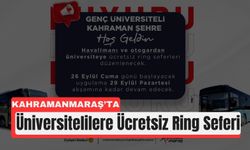 Kahramanmaraş’ta Üniversitelilere 4 Gün Ücretsiz Ring Seferi
