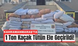 Kahramanmaraş'ta Ev Baskınında Bin Kilo Tütün Yakalandı