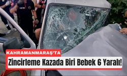 Kahramanmaraş’ta 3 Araç Birbirine Girdi: 6 Yaralı