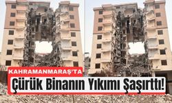 Kahramanmaraş’ta Yıkım Sırasında İlginç Manzara!
