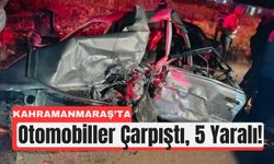 Kahramanmaraş'ta Kafa Kafaya Çarpışma: 5 Kişi Hastanede