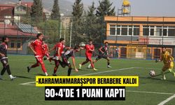 Kahramanmaraşspor Silifke Belediyespor ile berabere kaldı