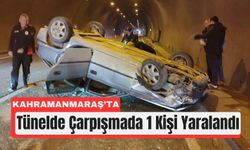 Kahramanmaraş'ta Panelvan Çarpınca Otomobil Ters Döndü!