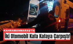 Kahramanmaraş’ta Otomobiller Çarpıştı, 2 Kişi Yaralandı