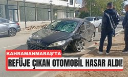Kahramanmaraş Afşin’de Korkutan Kaza: Araç Refüje Çıktı