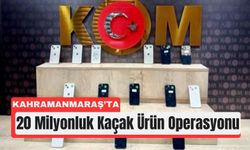 Kahramanmaraş’ta 20 Milyonluk Kaçak Ürün Operasyonu