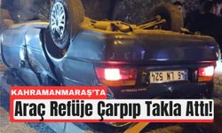 Kahramanmaraş Afşin’de Takla Atan Otomobilde 3 Yaralı