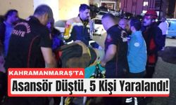 Kahramanmaraş’ta Asansör 3 Kat Aşağı Çakıldı!